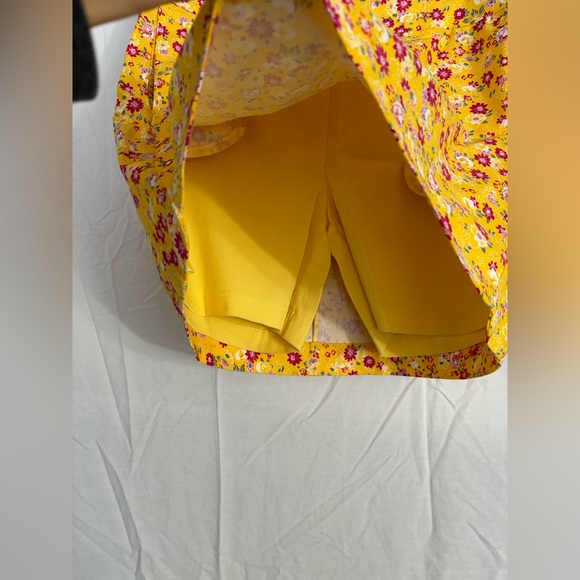 Yellow floral skort - Picture 5 of 5